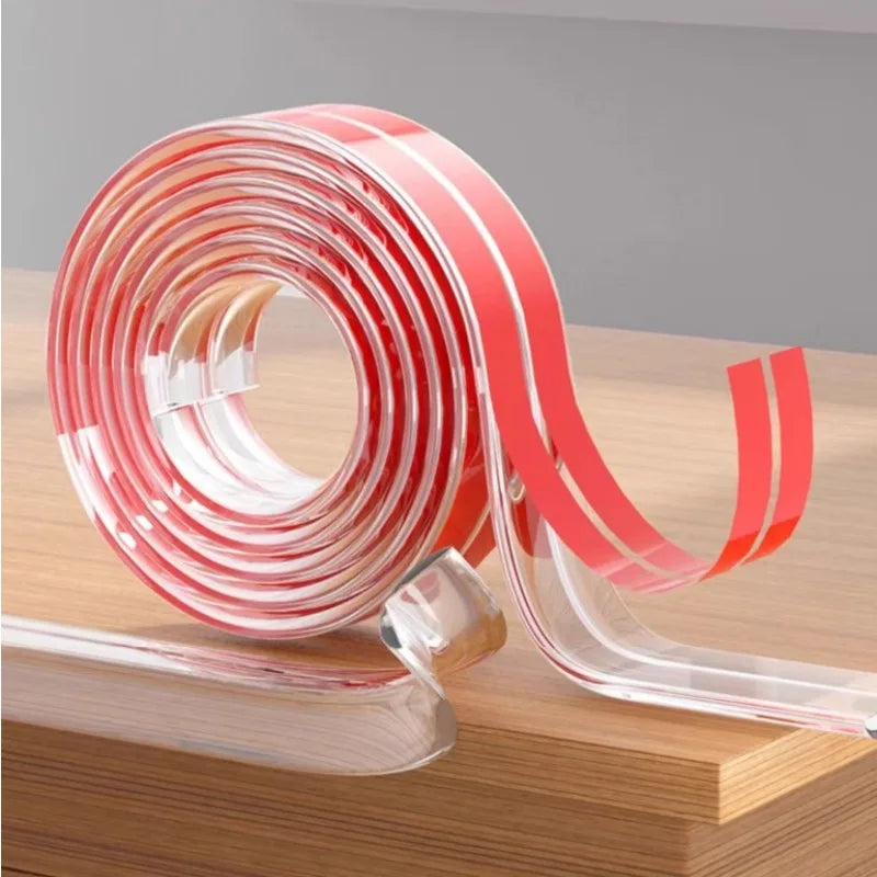1/2/3M Table Edge Guard Furniture Corner Protector Strip Self Adhesive Transparent Kids Collision Proof Soft Bumper Baby Safety