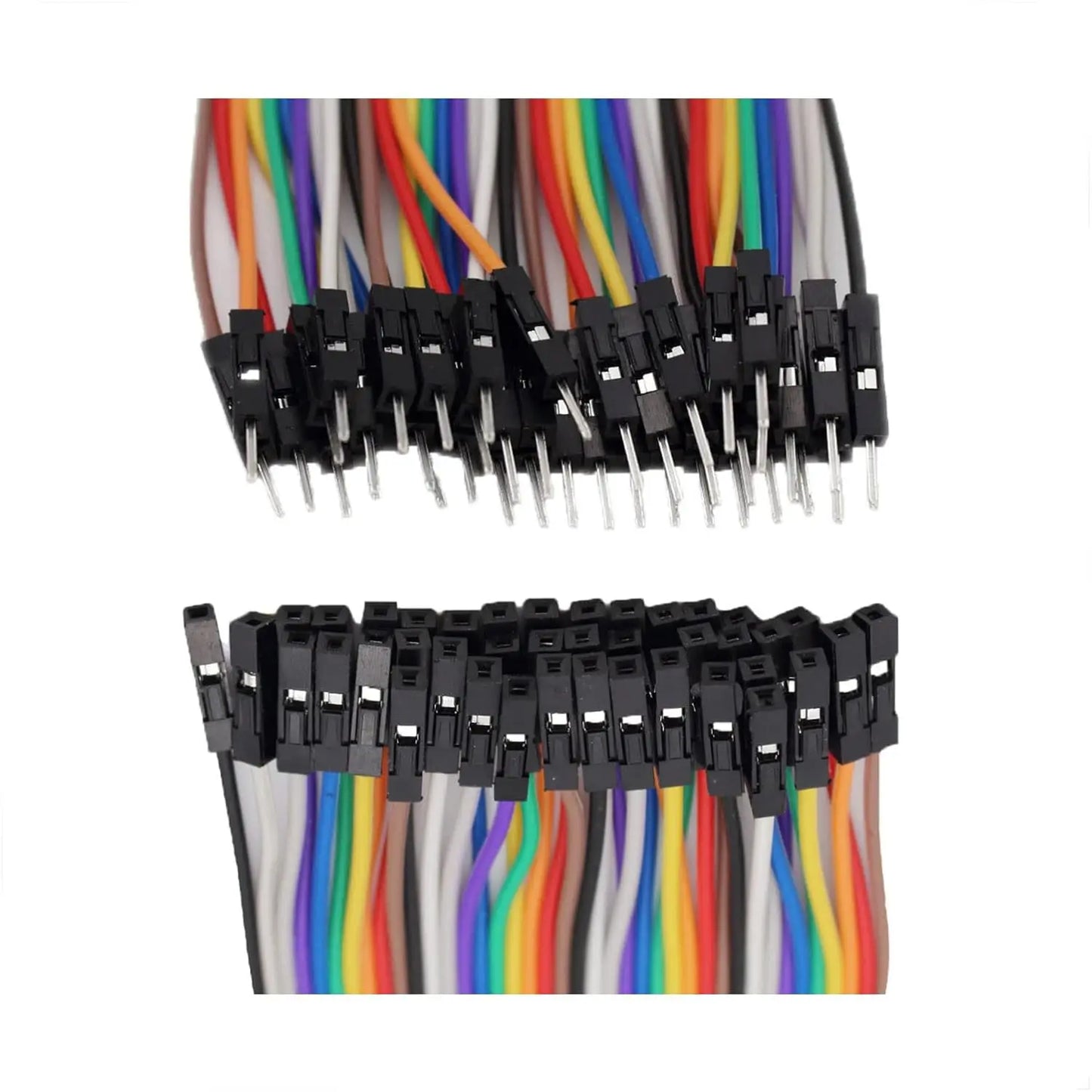 120pcs Dupont Cable 40Pin Jumper Wire 10CM/20CM Male to Male Male to Female Female to Female for DIY Kit  Multicolored Ribbon