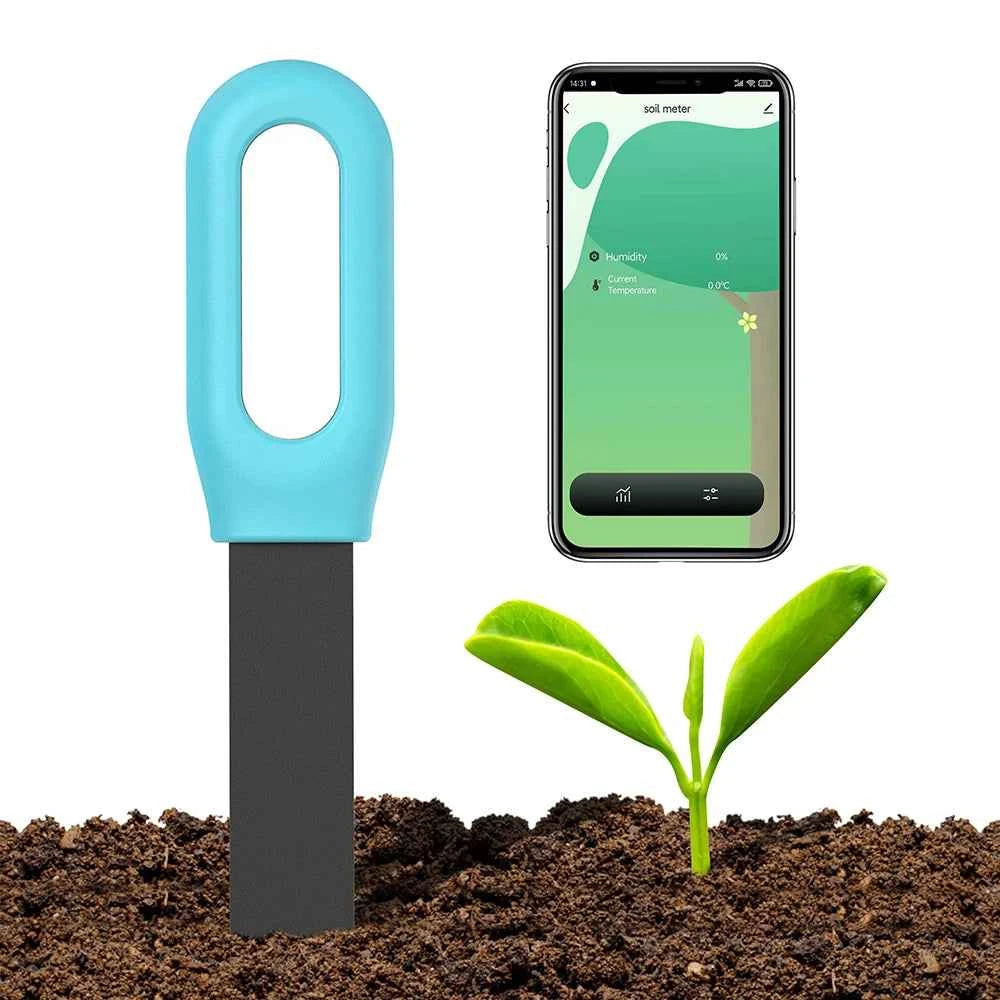 Haozee Tuya Smart Bluetooth Soil Tester Temperature and Humidity Meter Thermo Hygrometer Garden Automation Irrigation Detector