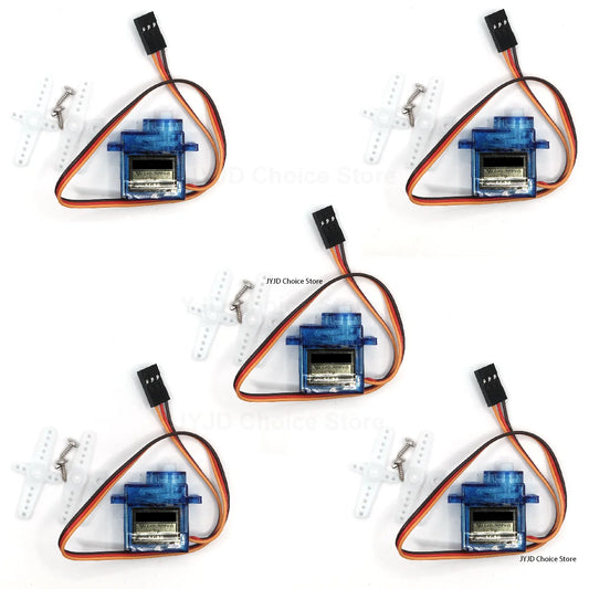 5pcs SG90 9G Micro Servo Motor For Robot 6CH RC 250 450 Helicopter Airplane Glider mini Car - Shoppiline