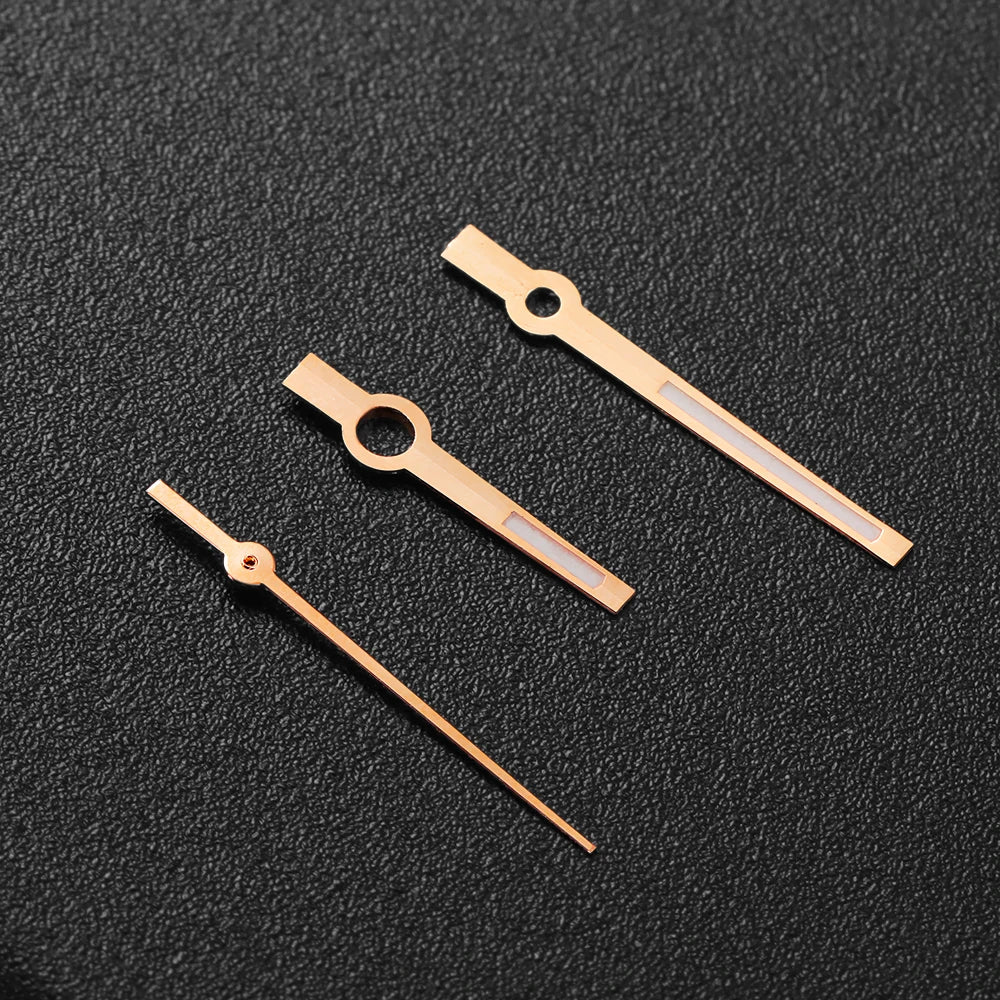 Modified Watch Hands Green Luminous Logbook Needle Silver Gold Rose Watch Accessories for NH35/NH36/4R/7S Movement