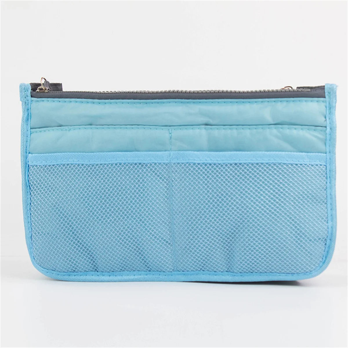 Multifunctional Bi-fold Storage Bag Double Zipper Large Capacity Storage Arrangement Makeup Toiletries Large Classification Bag
