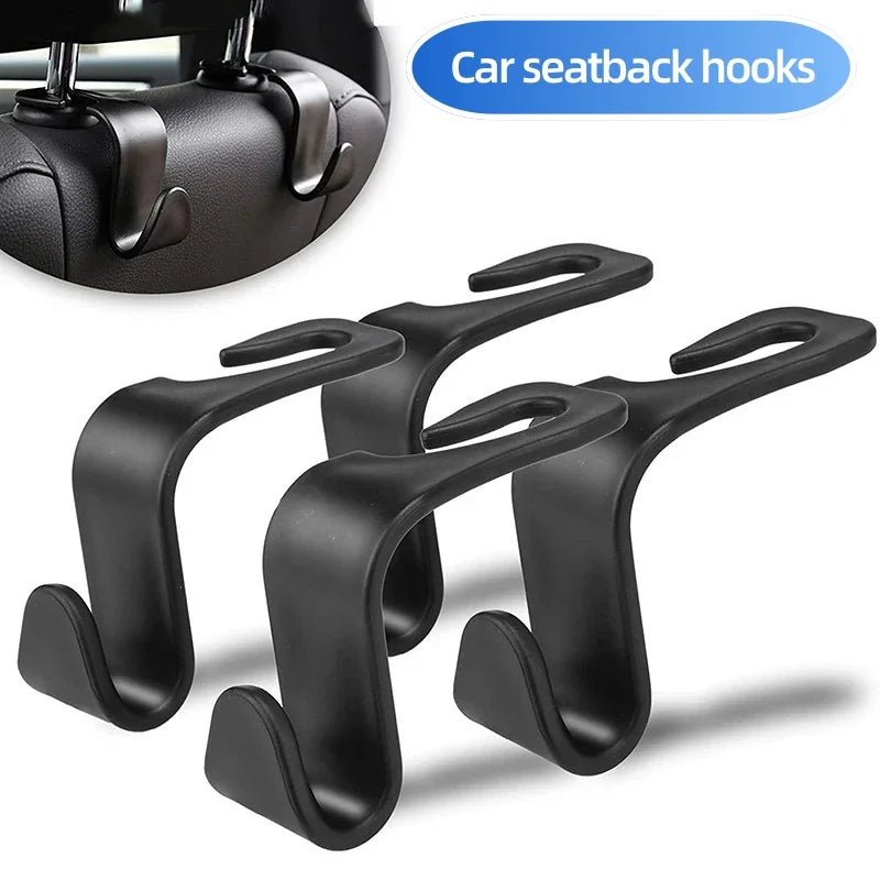 2/4/8 PCS Car Seat Back Hook Universal Car Single Hook Hanger Headrest Storage Hanger Clip High Quality Car Interior Accessories