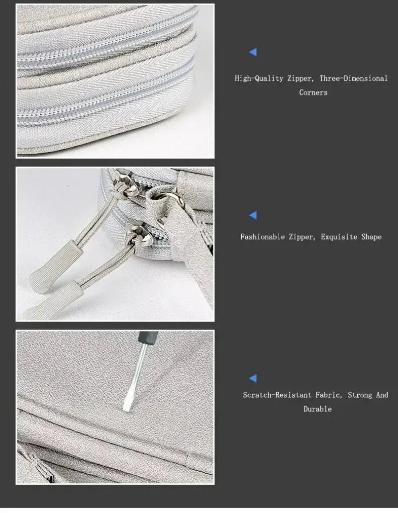 1PC Portable Travel Organizer Bag Waterproof Double Layer Cable Storage Pouch Carry Case for Cord Management