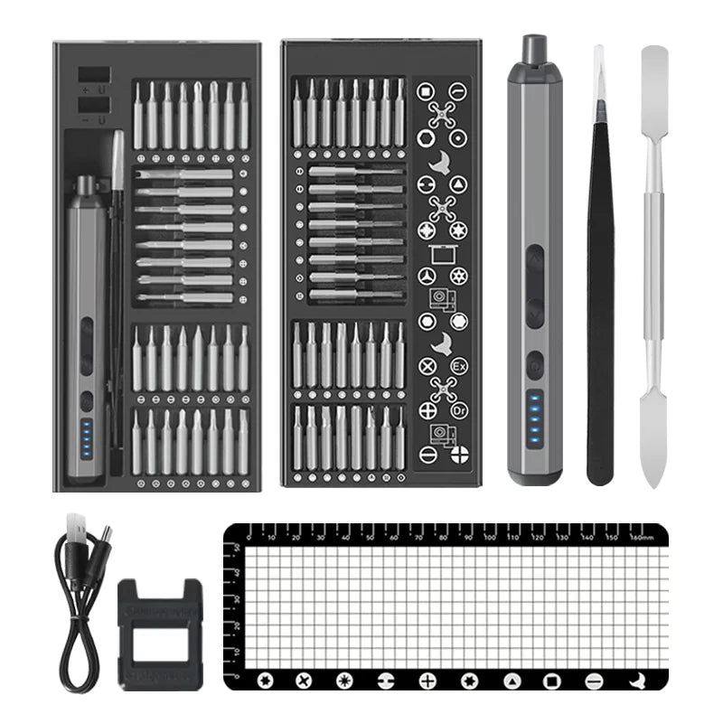 68 IN 1 Precision Electric Screwdriver Set 5 Levels Adjustable Comes Fill Light Professional Mobile Phone IPad Repair Tool - Shoppiline