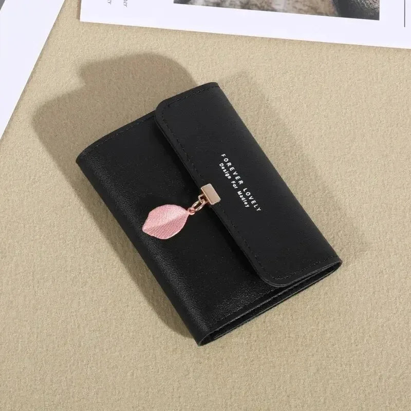 Neue koreanische Version der einfachen kleinen Geldbörse, dreifach faltbar, Münzfach, Geldscheinklammer, Münztasche, Cross-Border Kurzdamen-Geldbörse