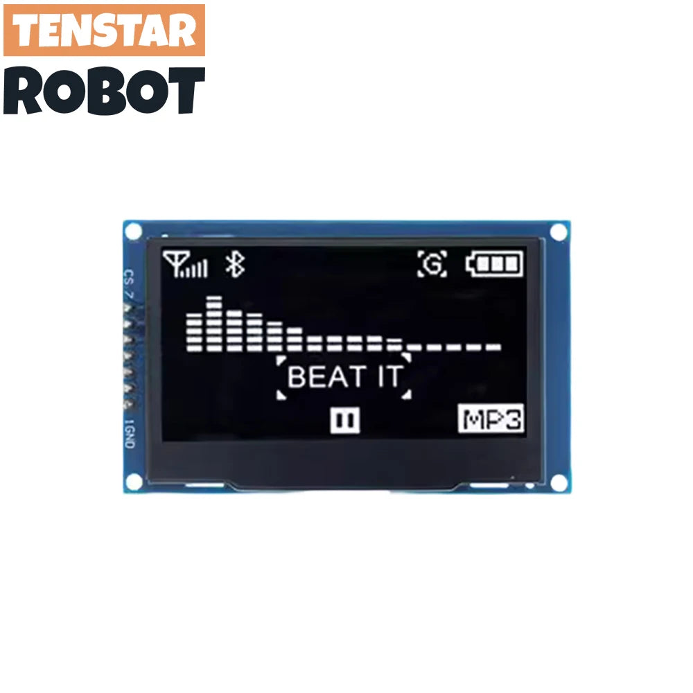 OLED 2.4" 2.42 Inch 128x64 LCD Display SSD1309 12864 4 Pin IIC I2C SPI Serial Interface - Shoppiline
