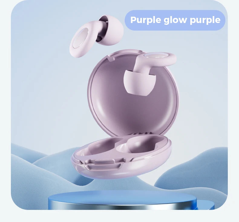 Silicone Ear Plugs for Sleeping 25dB Noise Cancelling Hearing Protection Reusable Earplugs for Sleep Focus Concerts Work Study
