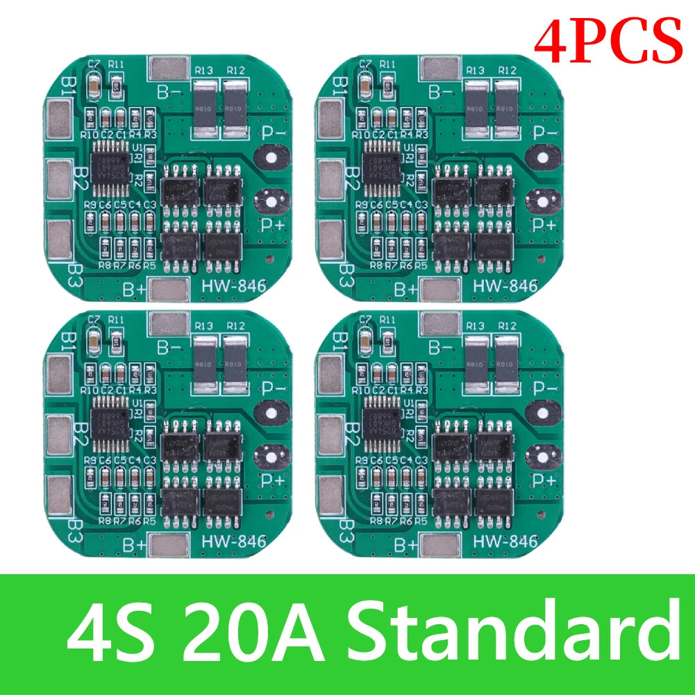 BMS 3S/4S 5A 10A 20A 25A 40A 60A Li-ion Lithium Battery Charger Protection Board 18650 For Drill Motor 12V with Enhance/Balance - Shoppiline
