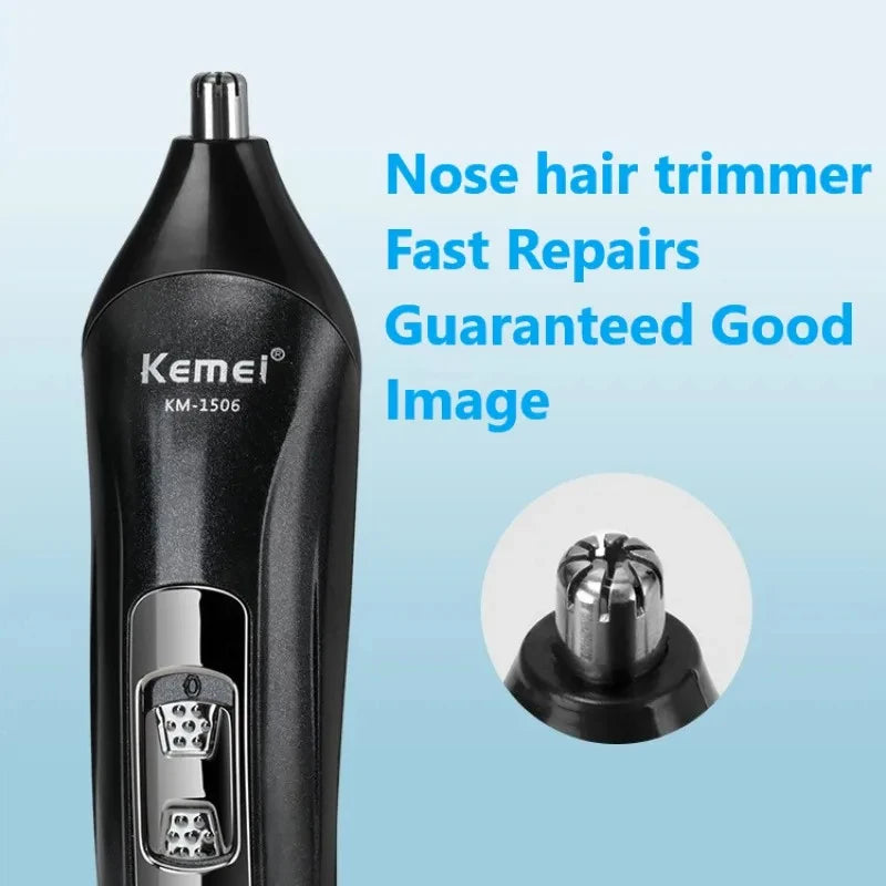 Kemei KM-1506 3 in 1 Electric Shaver USB Charging Hair Trimmer Electric Rechargeable Nose Professional Shaving Machine