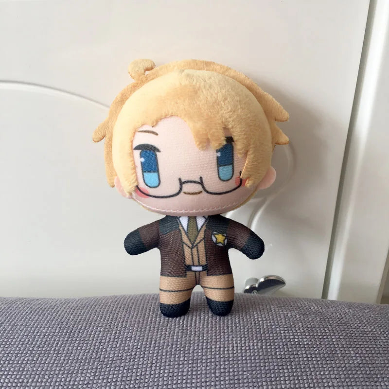 10cm Hetalia Axis Powers Mini Plush Doll Pendant Alfred F. Jones Arthur Kirkland Cosplay Stuffed Toy For Anime Fans - Shoppiline