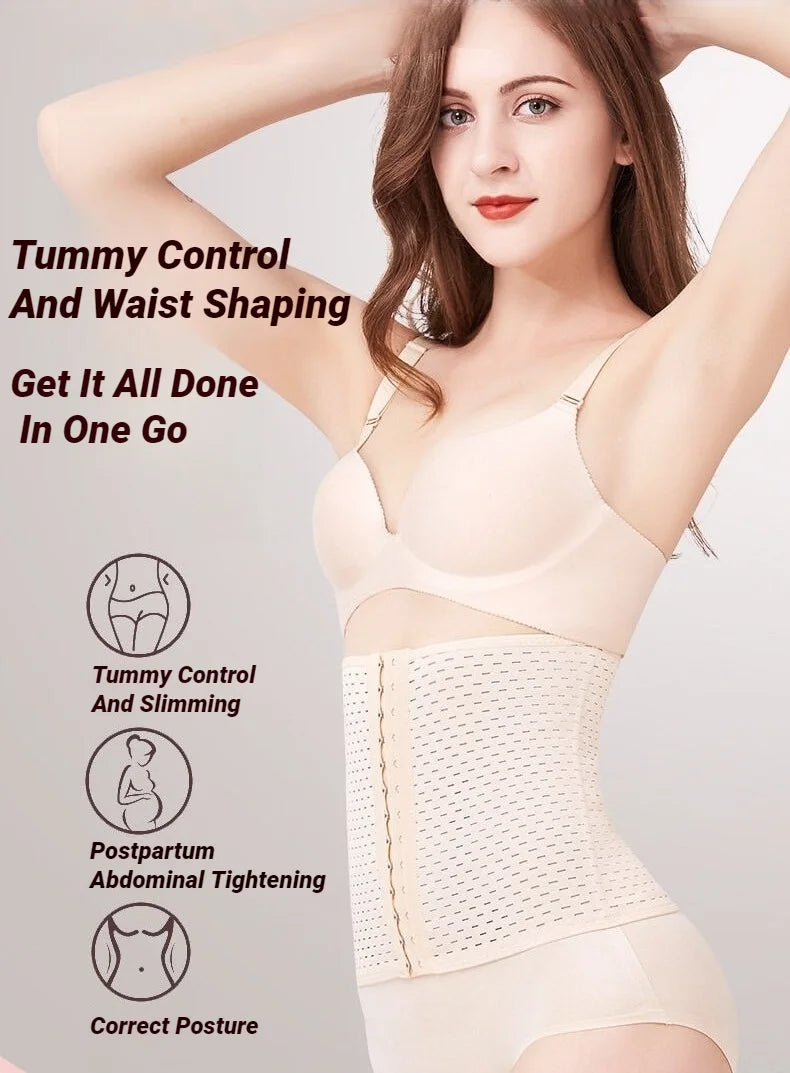 Postpartum Corset Women Body Shapewear Black Belly Band Tummy Slimming Shaping Shaper Flat Belly