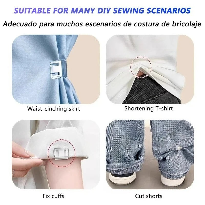 4~10PCS Invisible Leg Shortening Clip, Non-Slip Pants Edge Clip, Quick Fix Hem Clip, Hidden Pants Adjuster, Sewing Accessories