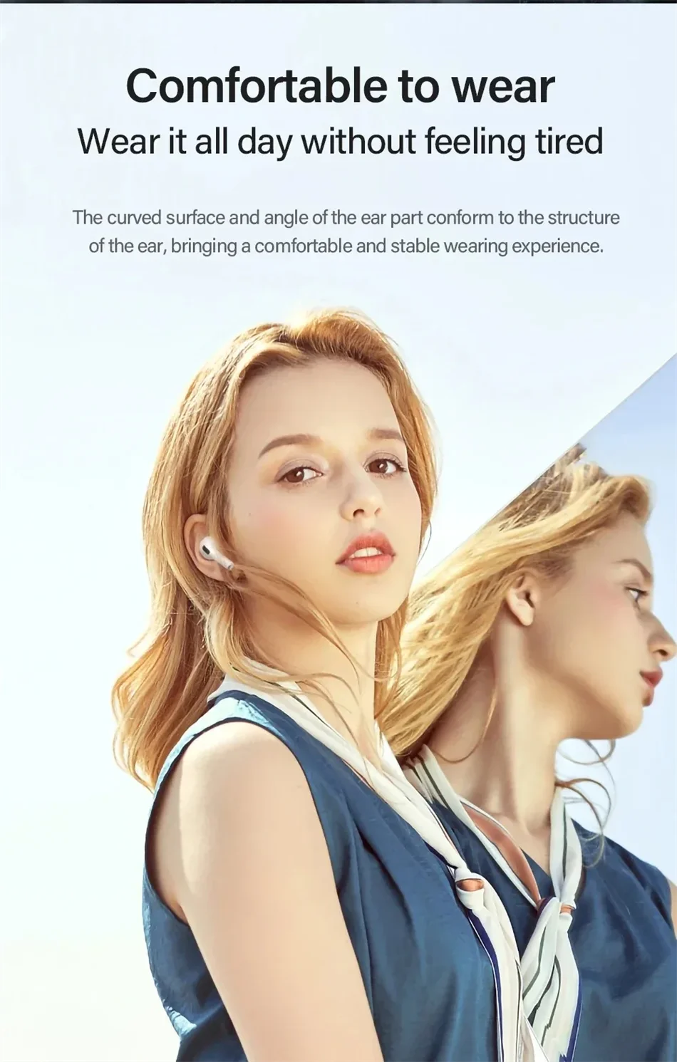 LenovoLP40 Bluetooth Earphones TWS Immersive Sound HIFI With Mic Wireless  Headphones Touch Control HD Call Game Earbuds fashion