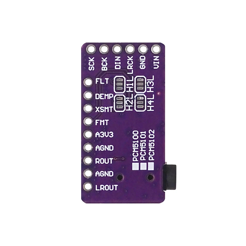 Interface I2S PCM5102A DAC Décodeur GY-PCM5102 Module Lecteur I2S pour Raspberry Pi Format pHAT Carte Audio Numérique PCM5102
