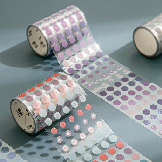60mm*3m Dot Washi Tape for Diary Scrapbooking DIY Deco Junk Journal Creative Stationery School Supplies Masking Tapes