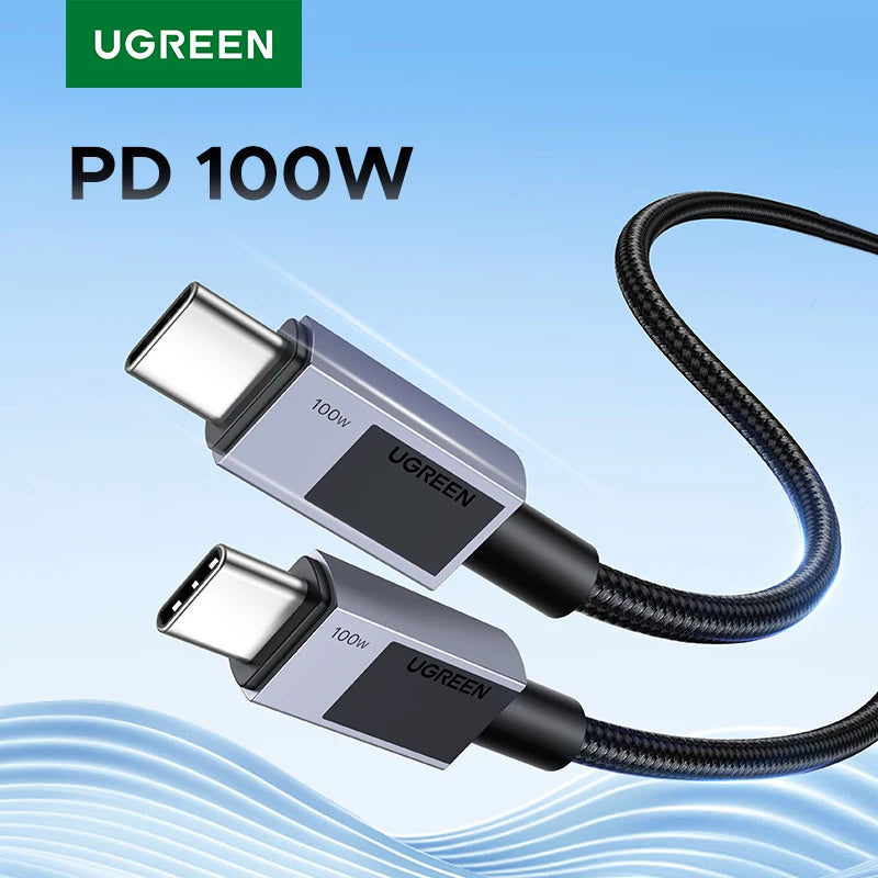UGREEN USB Type C Cable PD100W Fast Charging Cable for iPhone 17 16 15 Samsung S25 Xiaomi USB C to USB C Cable for MacBook iPad - Shoppiline