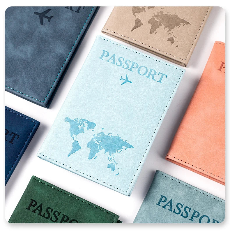 Airplane Passport Cover Case for Women Men Travel Passport Case Cute Passport Wallet Purse Girl Passport Holder