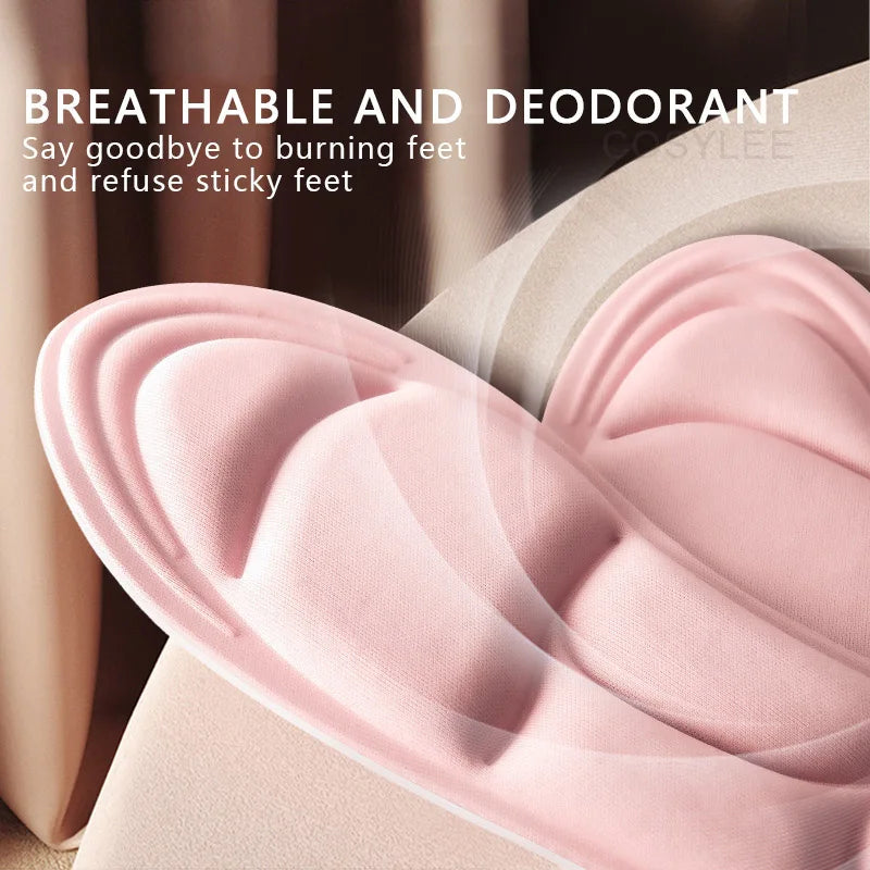 5D-Massage-Memory-Foam-Einlegesohlen für Schuhe, atmungsaktive Polstersohle, Sport-Laufeinlegesohlen für Füße, orthopädische Einlegesohlen