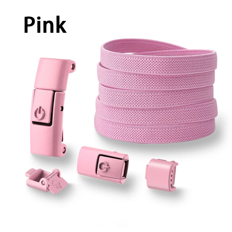 Press Lock Shoelaces without ties Elastic Laces Sneakers Tennis No Tie Shoe laces Shoes Accessories 1Pair/2Pair