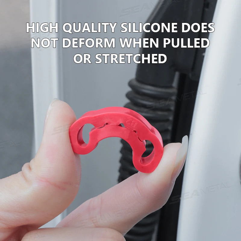 SEAMETAL Car Door Shock Absorber Universal Car Door Buckle Soundproof Deadener Damper Cushion Anti-Vibration Buffer Pad