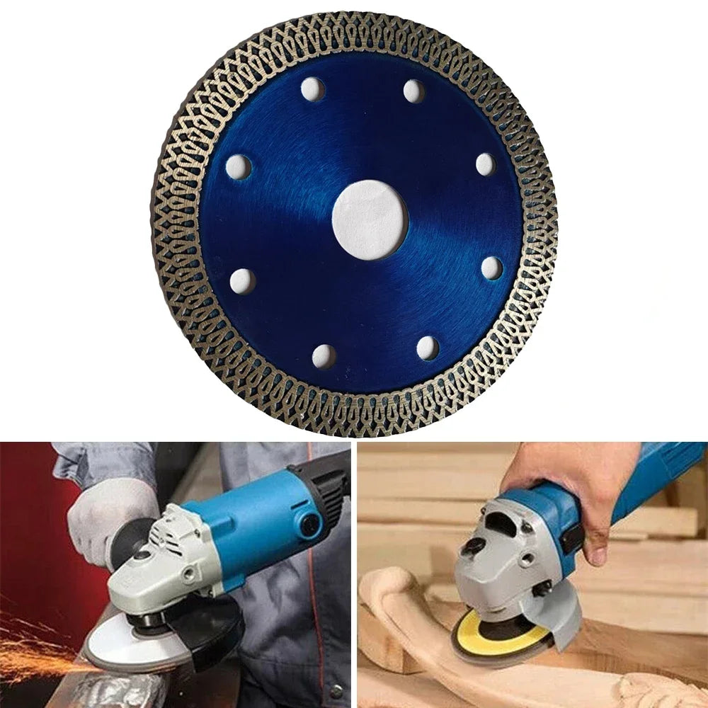 105MM/115MM/125MM Turbo Diamond Saw Blade Granite Marble Cutting Disc Porcelain Tile Ceramic 3 Size Angle Grinder