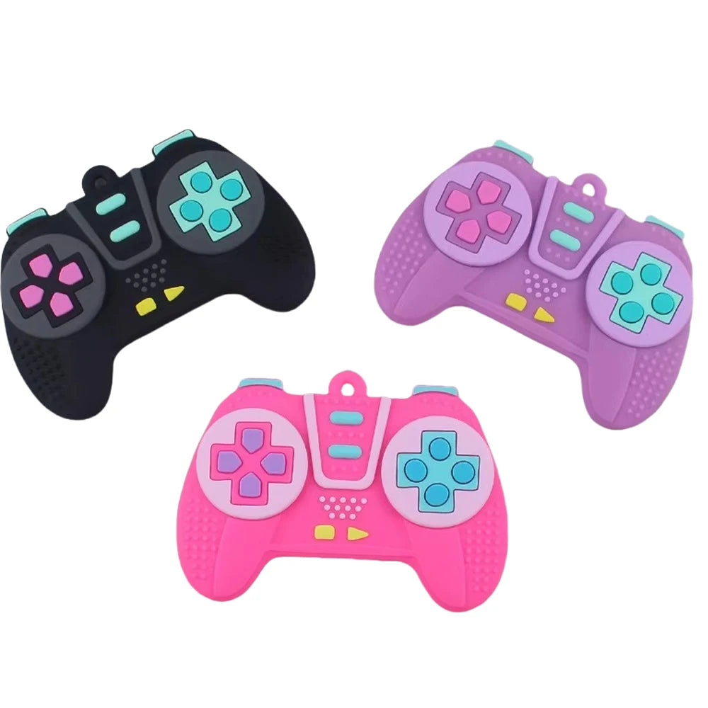 Neues Baby-Beißspielzeug, Gamecontroller-Form, Silikon-Beißspielzeug für Babys 6-12 Monate, Geschenke, Sensorisch, Pädagogisch
