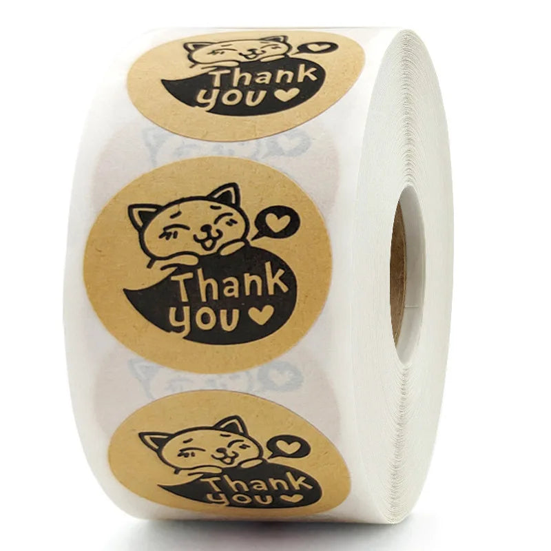 500 Pcs Baking Kraft Paper Heart Shape Labels for Packaging, Envelope Seals, Small Business, Wedding, Birthday, Party Gift Wrap
