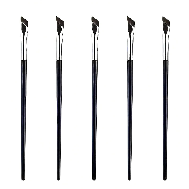 2/5Pc Karsyngirl Upgrade Blade Eyeliner Brush Ultra Thin Fine Angle Flat Eyebrow Brush Under The Eyes Place Precise Detail Brush