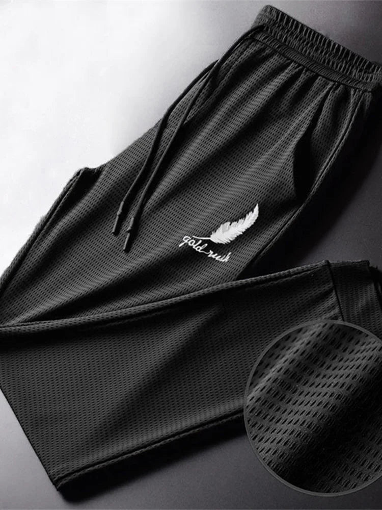 Men Quick Dry Pants Lightweight Hiking Jogging Trousers Breathable Workout Gym Ankle Joggers Athletic Running Pants Outdoor