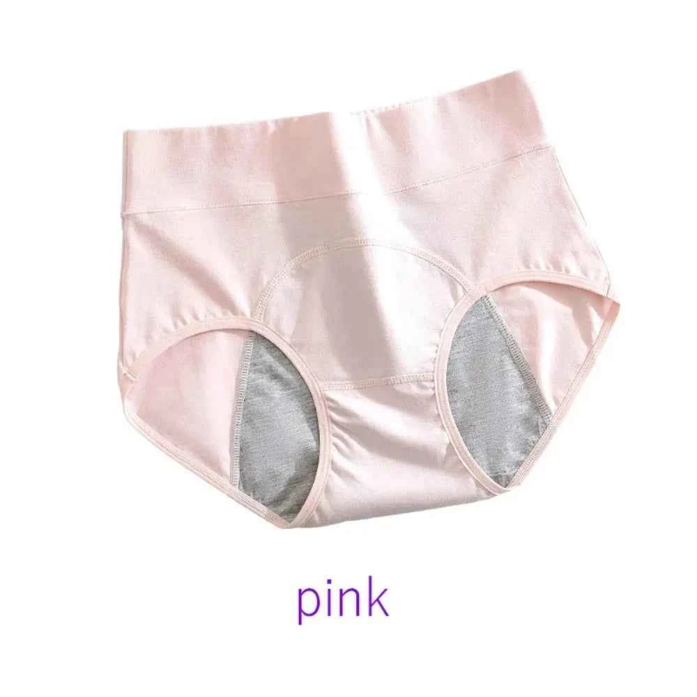 Cotton menstrual underwear, high-waisted underwear overalls, menstrual pants, leak-proof Bragas menstrual pants