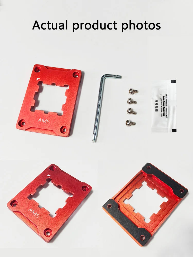 AM5 CPU Bending Corrector Aluminum Alloy Contact Frame for AMD Ryzen 7950X 7800X 7700X 7600X 7500F