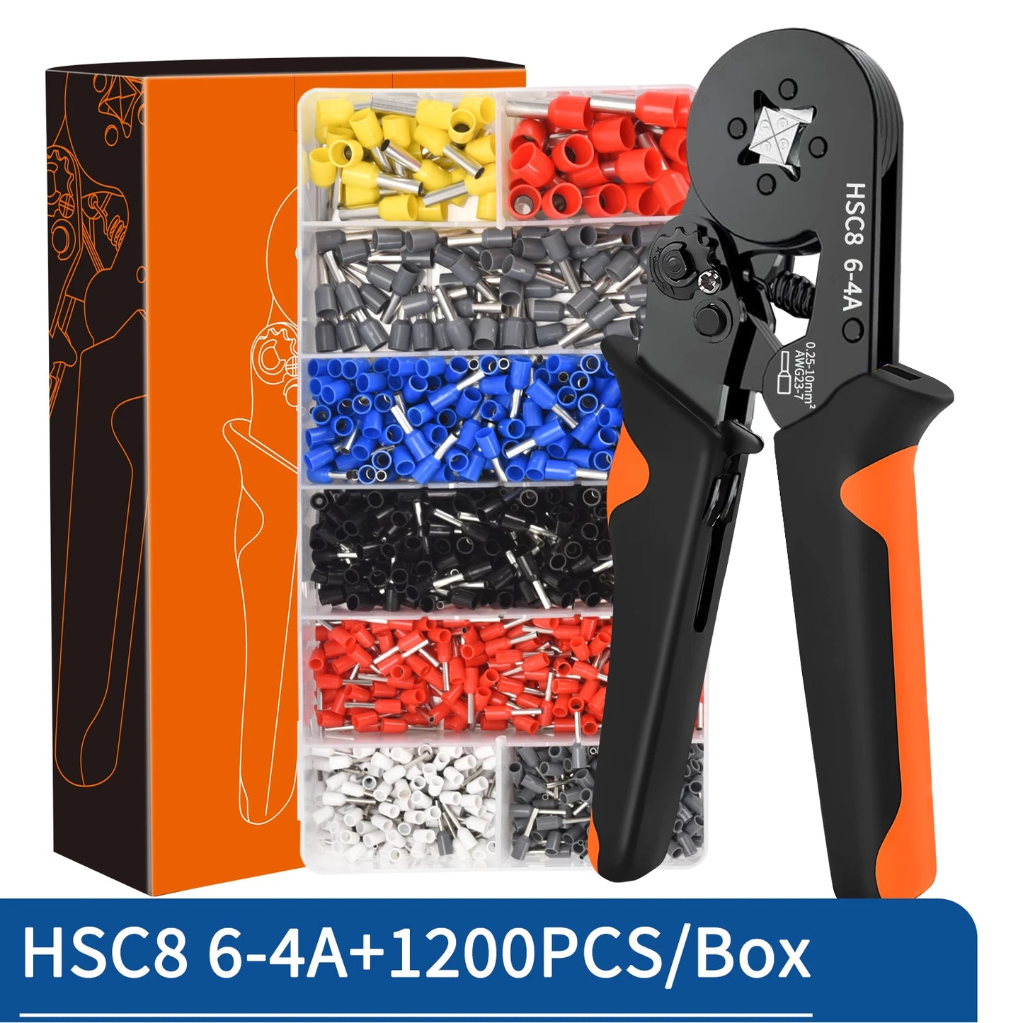 Crimping Pliers Ferrule Sleeves Tubular Terminal Tools HSC8 6-4 10-6 16-6 Wire Crimper Household Electrical Sets Terminal - Shoppiline
