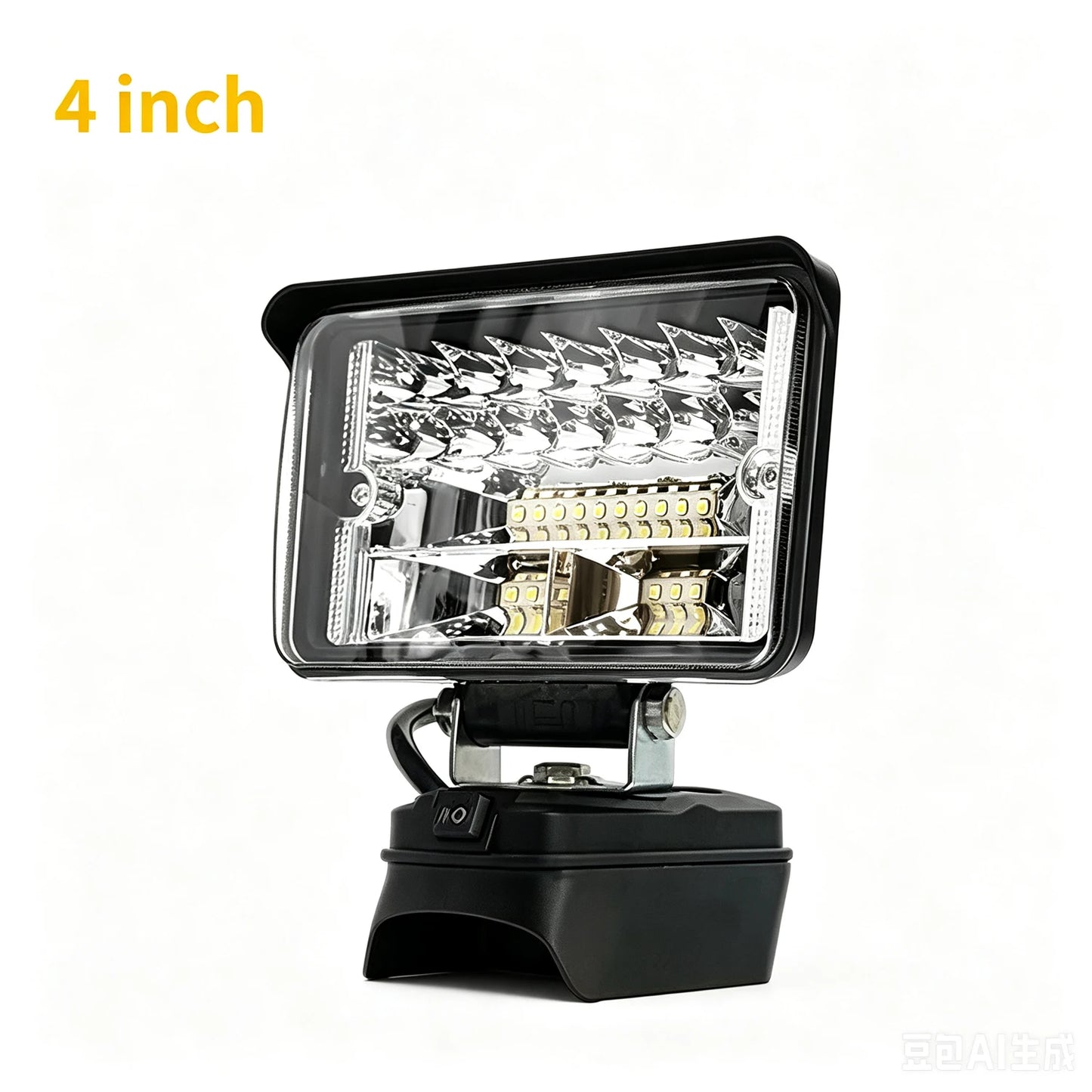 4/8 Inch Portable LED Spotlight Cordless Handheld Light Compatible with for Dewalt 18 V Battery for Outdoor Work Fishing
