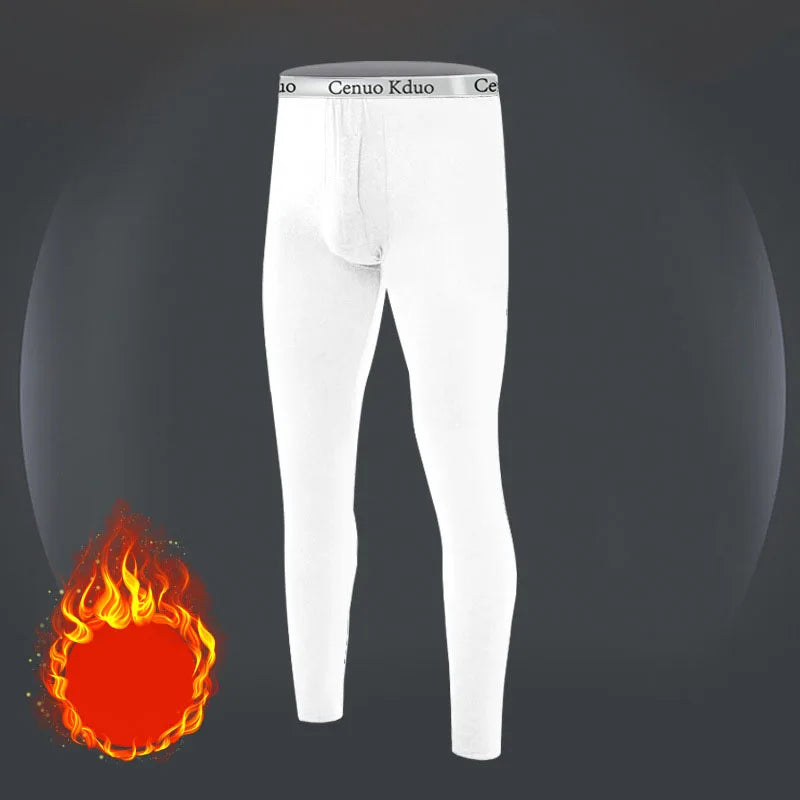 Men's warm pants slim fit tight pants, thickened and not easily faded independent wear high-end German velvet men's warm pants