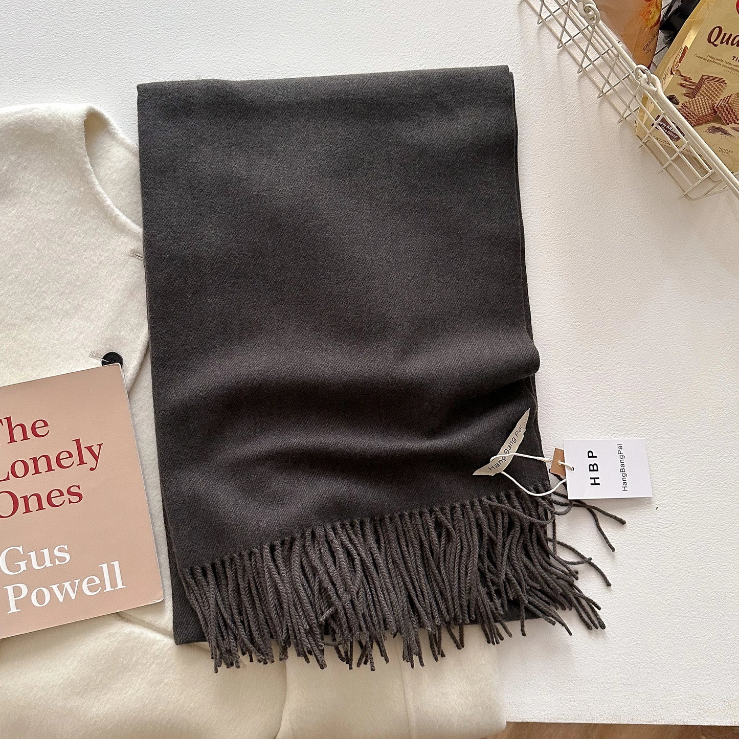 2025 New Winter Wool Scarf For Women Long Warm Cashmere Scarves Hijab Solid Lady Shawl Wrap Female Pashmina Bandana Head Scarfs