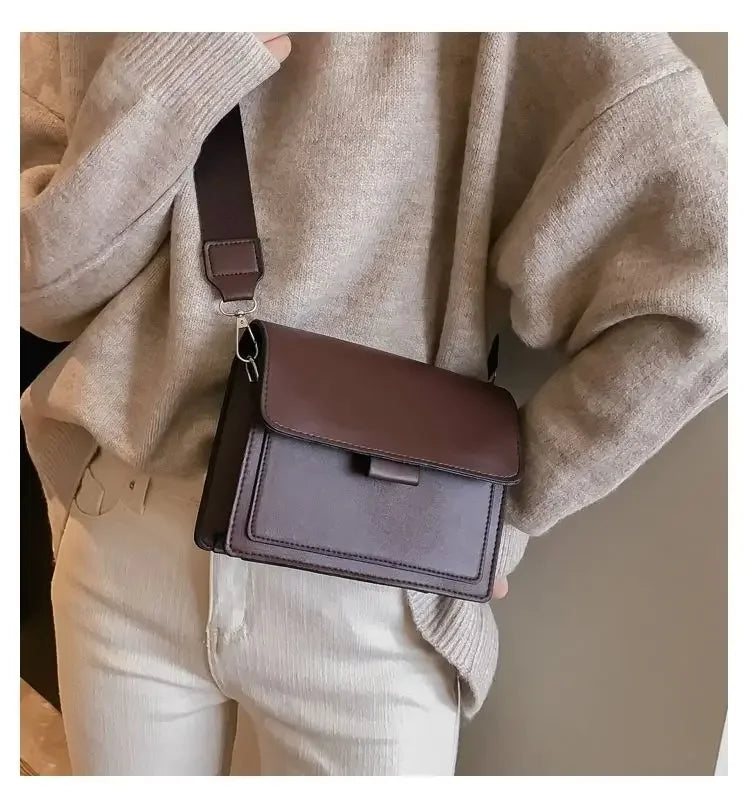 Fashion Damen Umhängetasche PU Leder Kleine Schulter-Messenger-Handtasche für Reisen