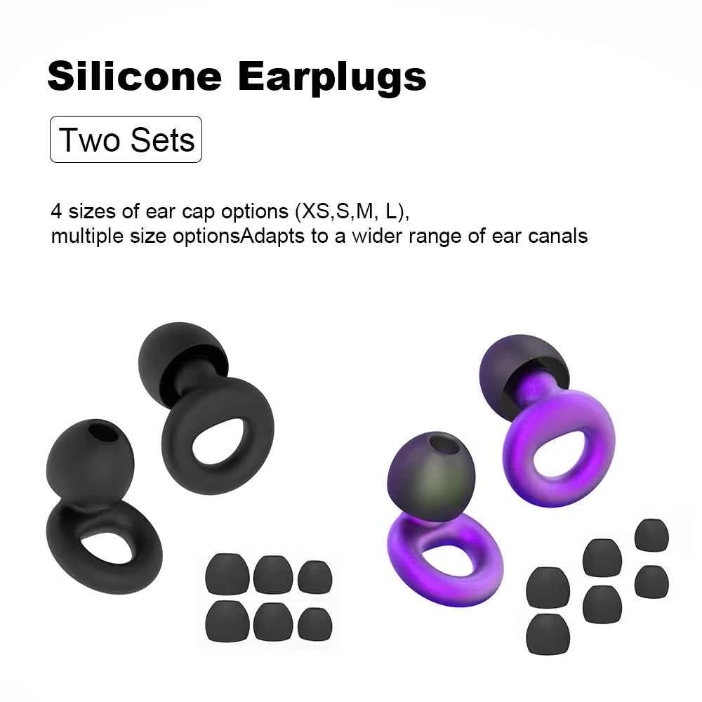 HUAK Concert Ear Plugs, High Fidelity Noise Cancelling Silicone Ear Plugs, Reusable Ear Plugs for Musicians, , Focus and Sleep