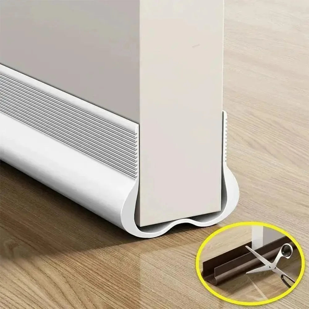 PVC Flexible Door Bottom Sealing Strip Under Door Draft Stopper Sealing Strip OundProof Gasket Weatherstrip Window Draft Guard - Shoppiline