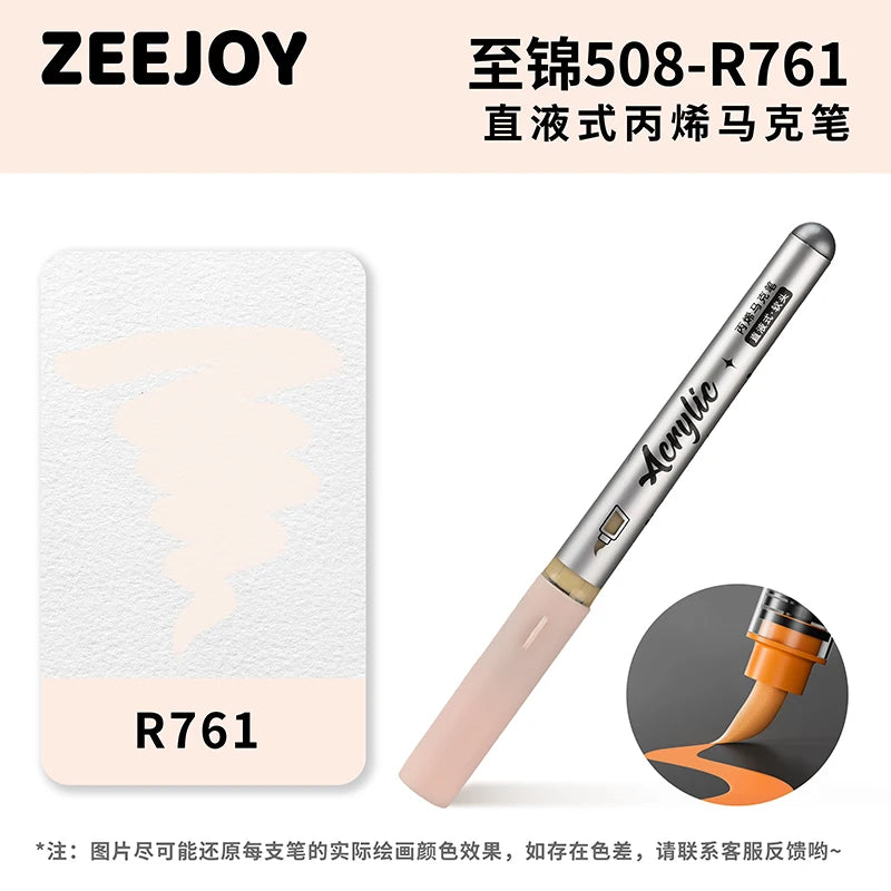 ZEEJOY 120/12/1 Colors Direct Liquid Acrylic Marker Pens Waterproof Pen Soft Brush Nib for Manga School Art Supplies Stationery