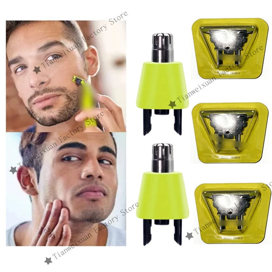 Replacement Stainless Steel Blades for T-Blade Razor/Nose Hair Trimmer - For Men
