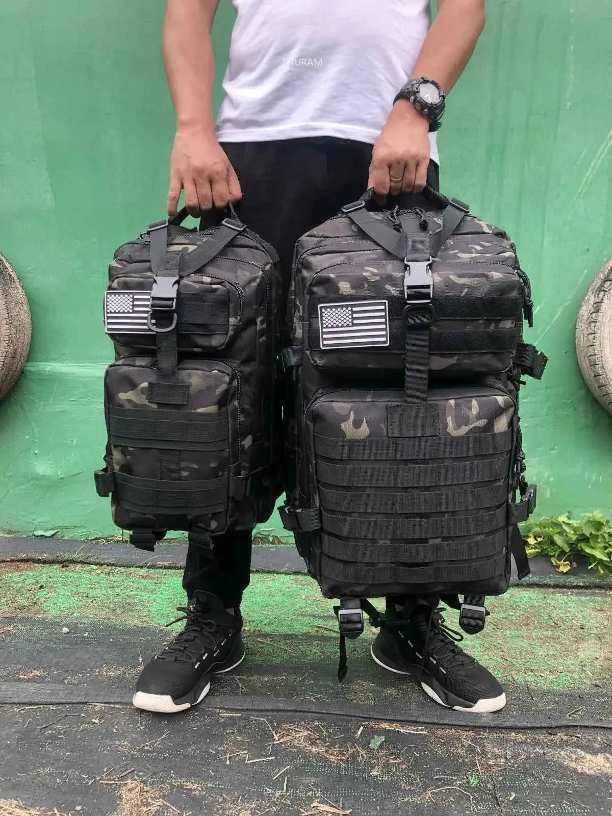 25L/50L Sturdy Nylon Waterproof Tactical Sports Trekking Fishing Hunting Camping Hiking Bag Backpack Outdoor Rucksacks