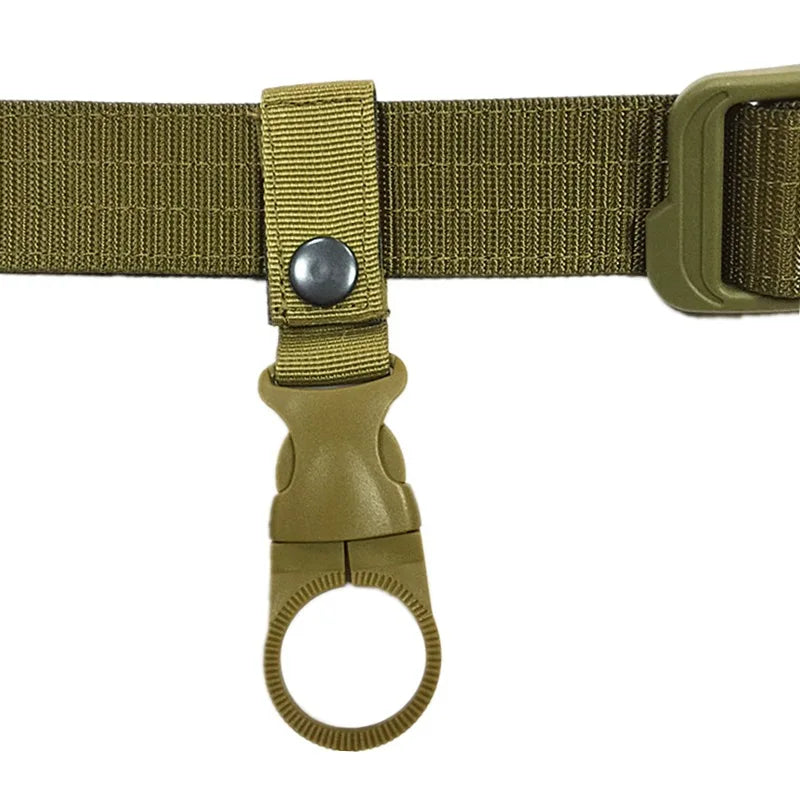 Webbing Water Bottle Holder Climbing Carabiner Belt Backpack Hanger Hooks Clip Multifunction Water Bottle Nylon Buckle Hook Clip