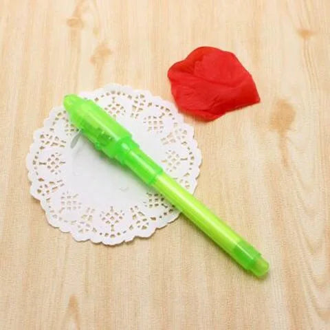 Leuchtender Leuchtstift Magischer Lila 2 in 1 UV-Schwarzlicht-Kombistift zum Zeichnen Unsichtbare Tinte Stift Lernspielzeug für Kinder