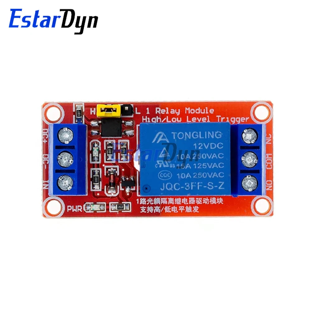 1 2 4 8 Channel 5V 12V Relay Module with Optocoupler, High Low Level Trigger Shield for Arduino PIC AVR MCU DIY Projects