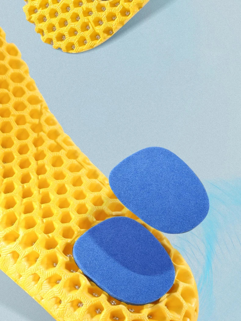 3 Paar Memory Foam Orthopädische Einlegesohlen für Schuhe Sohlenpolster Mesh Deodorant Atmungsaktive Turnschuhe Laufkissen für Herren Damen