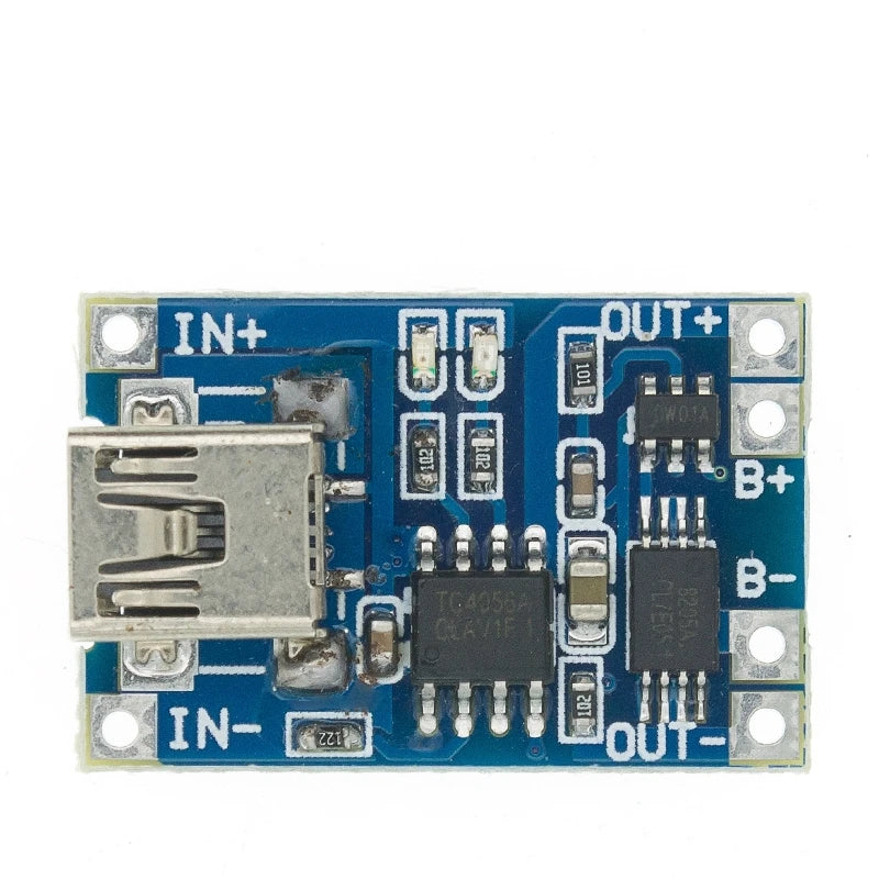10 Stück 5V 1A 18650 Lithium-Akku-Ladeplatine PLR TP4056 Lithium-Lademodul Mini/Micro USB Typ C mit Schutz