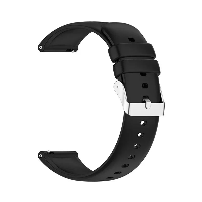 Universal Watch Straps 22mm 20mm Quick Release Silicone Band Soft Rubber Wristband for Huawei Samsung Xiaomi Amazfit Smartwatch