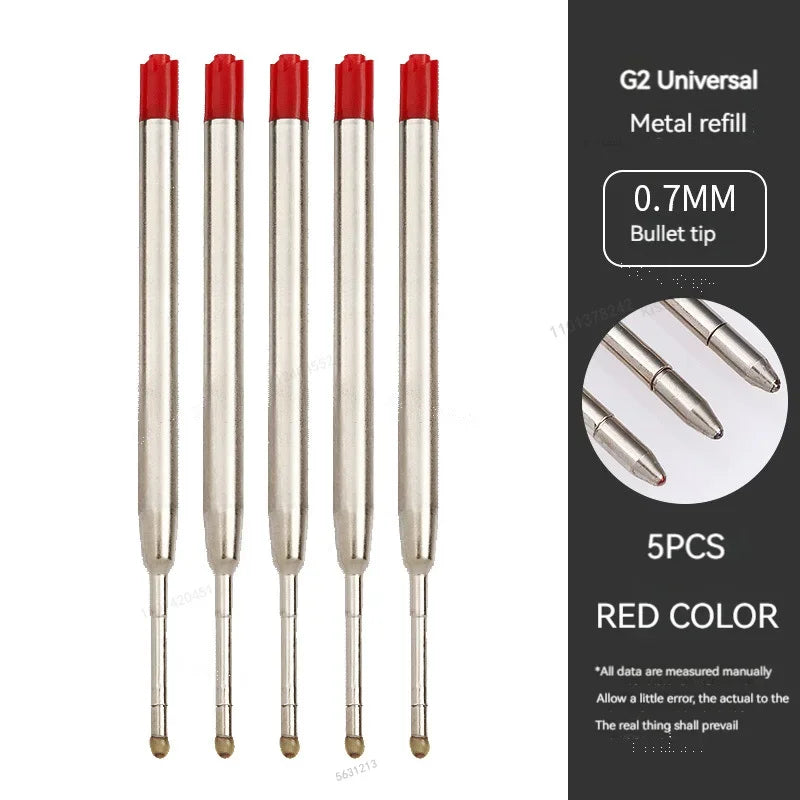 5-20pcs L:3.9 in/99mm Ballpoint Pen G2 Refills for Medium Point Blue Red Black Ink Rods for Office Stationery School Supplies