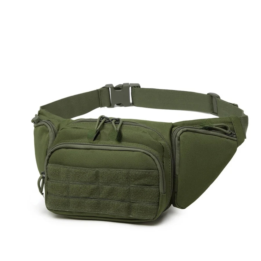 Men Waist Bag Belt Bumbag Waterproof Nylon Molle EDC Fanny Phone Pouch for Hunting Climbing Camping